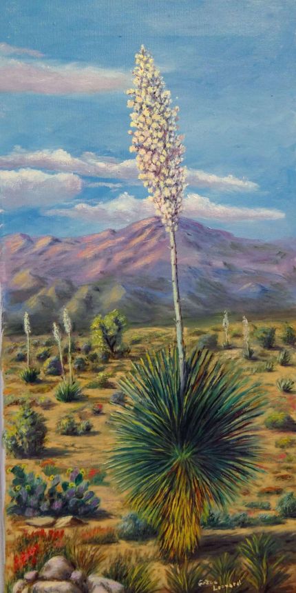 Yucca 002 - An Oil Painting by Grace Leonard
