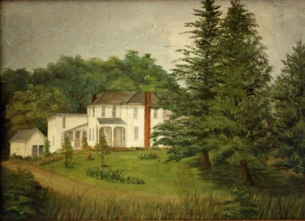 Young's Farm House - An Oil Painting by Grace Leonard
