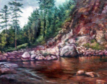 Oak Creek - An Oil Painting by Grace Leonard