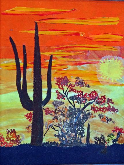 Desert Scene painting by Grace Leonard