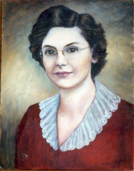 Portrait of Gladys - An Oil Painting by Grace Leonard