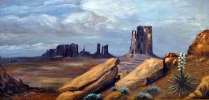 Monument Valley - An Oil Painting by Grace Leonard