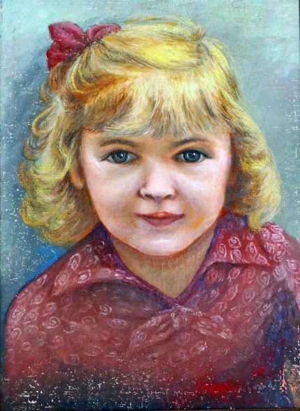 Portrait of Joan - Oil Painting by Grace Leonard